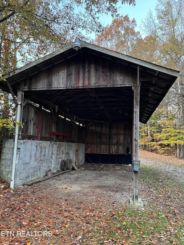 view of vehicle parking