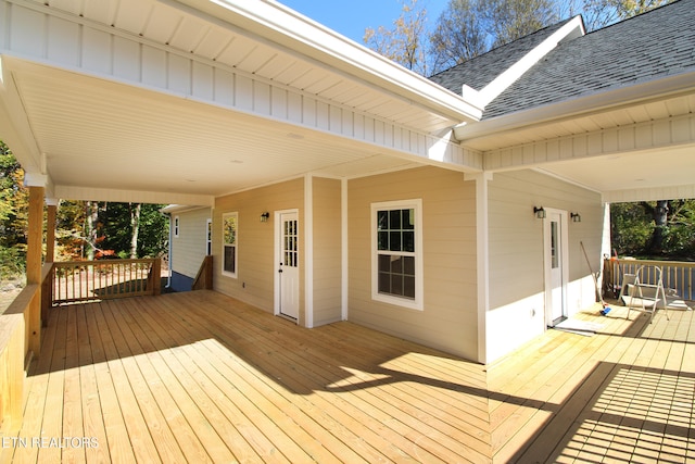 view of deck