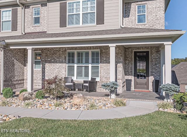 view of front of house with a porch