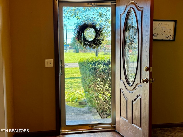 entryway featuring plenty of natural light