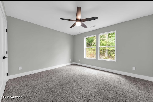 246 Clear Creek Rd, Kodak, TN 37764 - carpeted spare room with a ceiling fan and baseboards