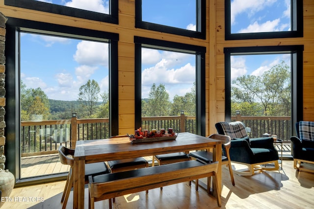 view of sunroom / solarium