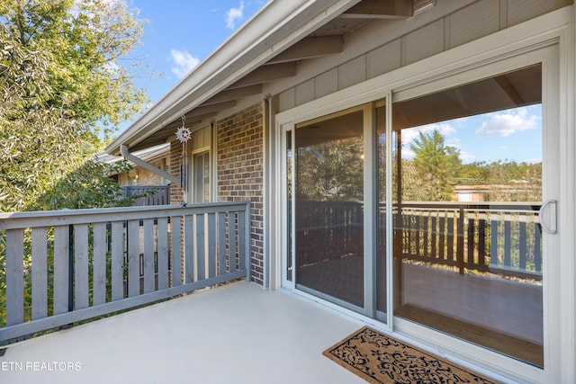 view of balcony