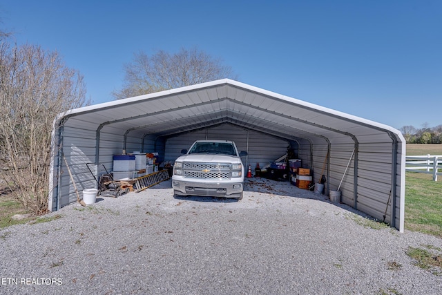 1506 W Cunningham Rd, Seymour, TN 37865 - view of car parking featuring a detached carport and fence
