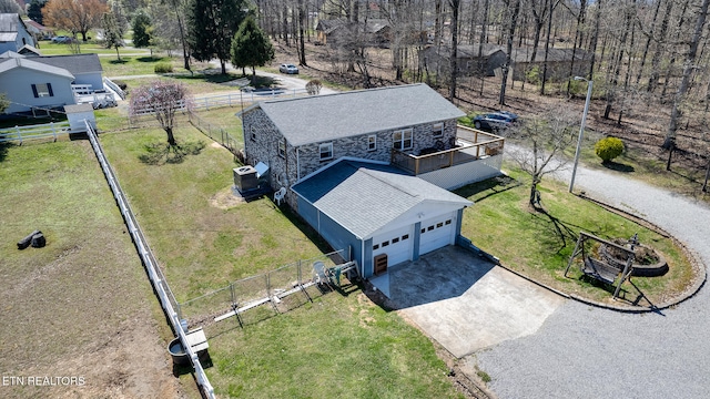 birds eye view of property