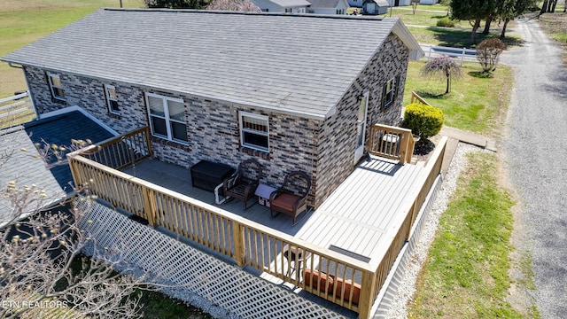 1506 W Cunningham Rd, Seymour, TN 37865 - back of property with a deck