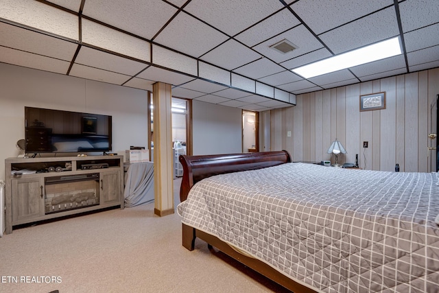 1506 W Cunningham Rd, Seymour, TN 37865 - carpeted bedroom featuring visible vents and a drop ceiling