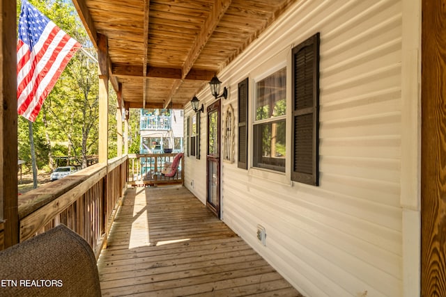 view of wooden terrace