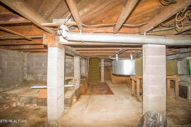 view of basement