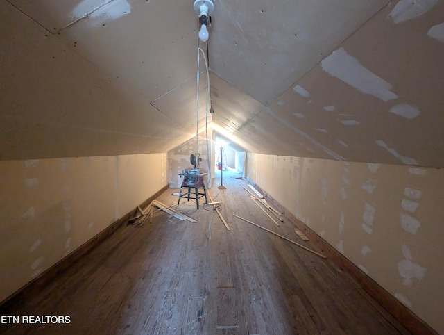 1005 Monroe St, Sweetwater, TN 37874 - additional living space featuring lofted ceiling and wood finished floors