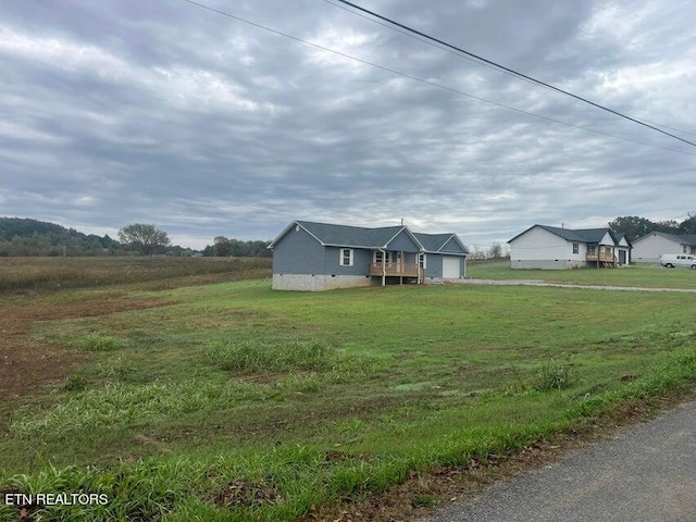 exterior space featuring a rural view