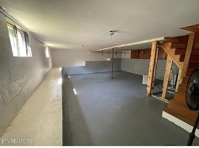 view of basement