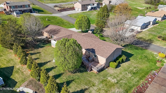 aerial view featuring a residential view