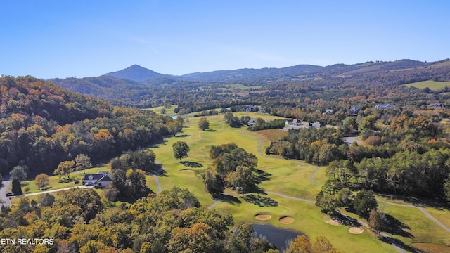 339 Eagles Rdg, Tazewell, TN 37879 - aerial overview of property's location featuring a local golf course, mountains, and a forest