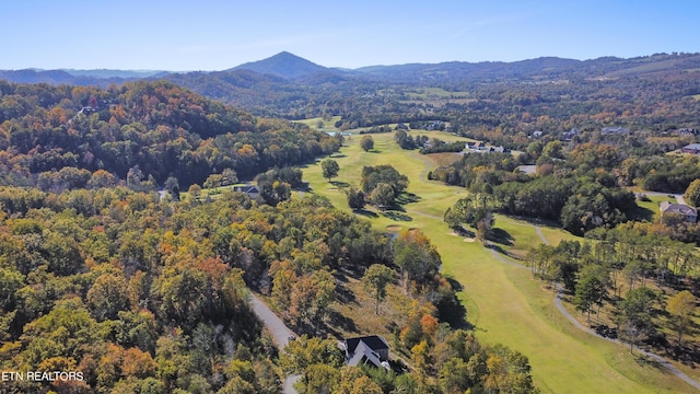 339 Eagles Rdg, Tazewell, TN 37879 - aerial overview of property's location with a mountainous background, a heavily wooded area, and a golf course