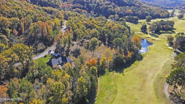 339 Eagles Rdg, Tazewell, TN 37879 - aerial overview of property's location with a nearby body of water, a forest, and a local golf course