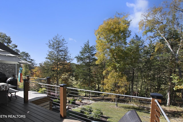 339 Eagles Rdg, Tazewell, TN 37879 - view of wooden terrace