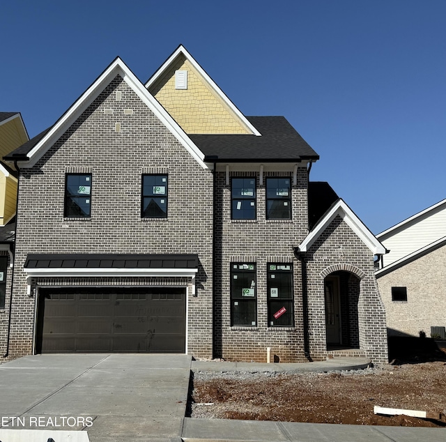 view of front of house featuring a garage