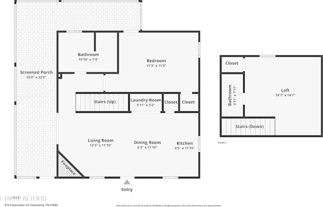 516 Clearwater Cir, Townsend, TN 37882 - home floor plan