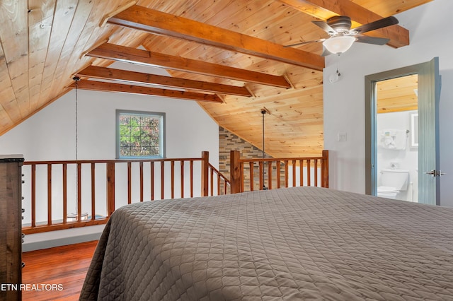 516 Clearwater Cir, Townsend, TN 37882 - bedroom featuring hardwood / wood-style flooring and wooden ceiling