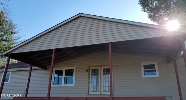 view of rear view of property