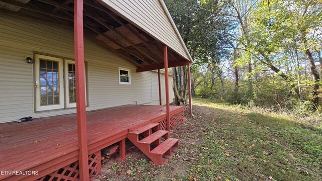 view of deck