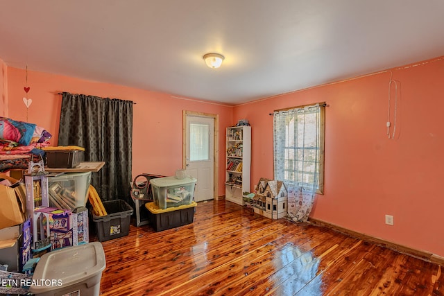 misc room featuring hardwood / wood-style floors