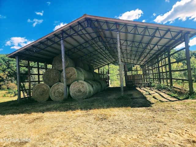 view of horse barn