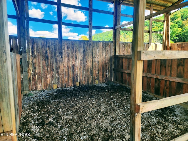 view of horse barn