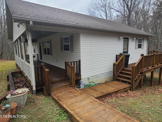 view of rear view of house