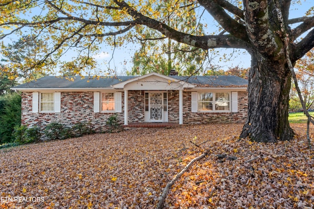 view of ranch-style house