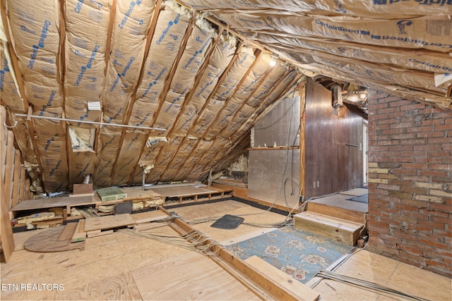 view of attic