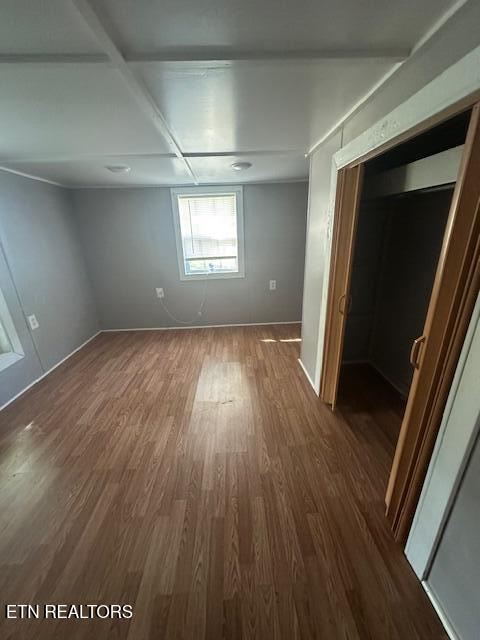 interior space featuring dark hardwood / wood-style floors