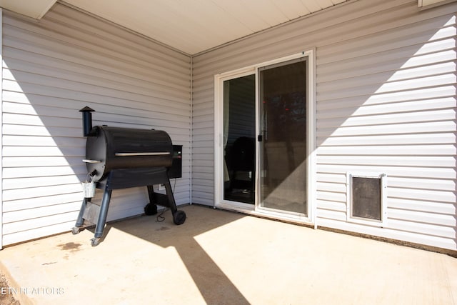 view of patio / terrace with area for grilling