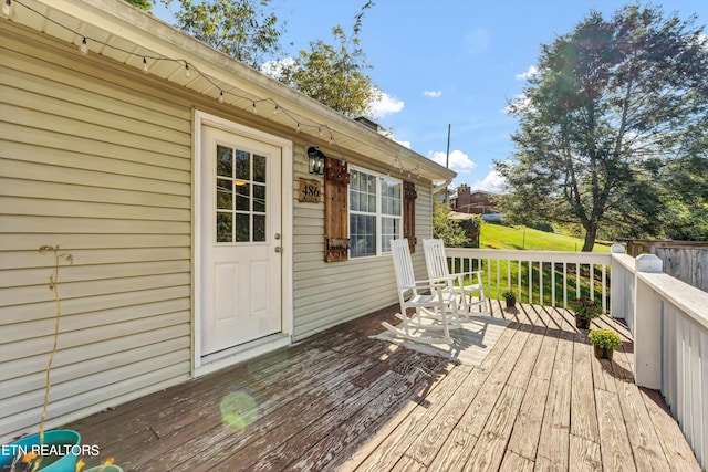 view of deck