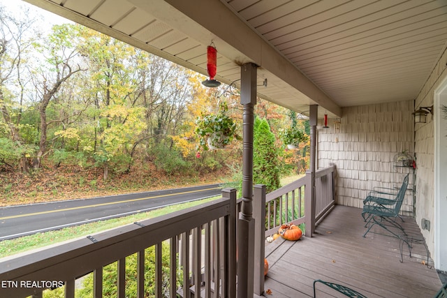 view of deck