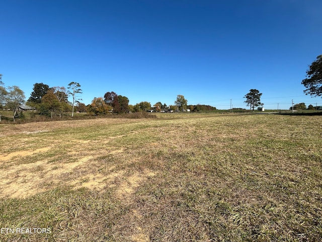 view of yard featuring a rural view