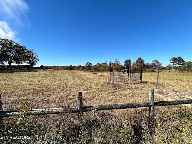 view of yard featuring a rural view