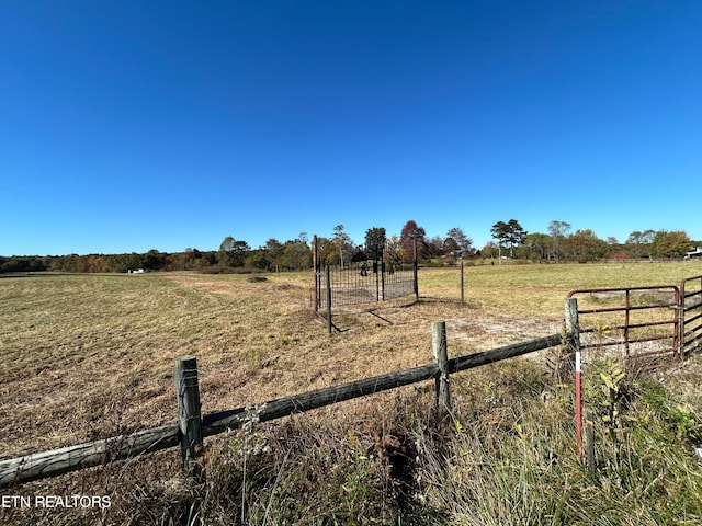 view of yard featuring a rural view