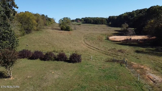 view of landscape featuring a rural view