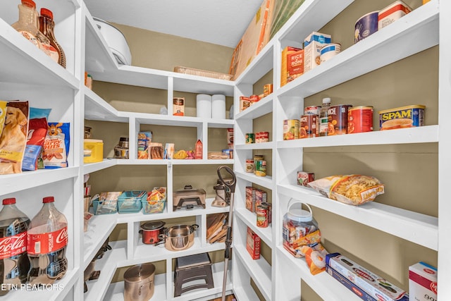 view of pantry