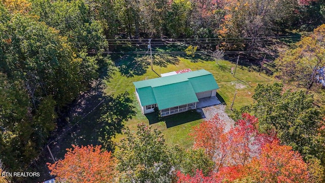 2732 Cherry Fork Rd, Helenwood, TN 37755 - aerial view with a forest view