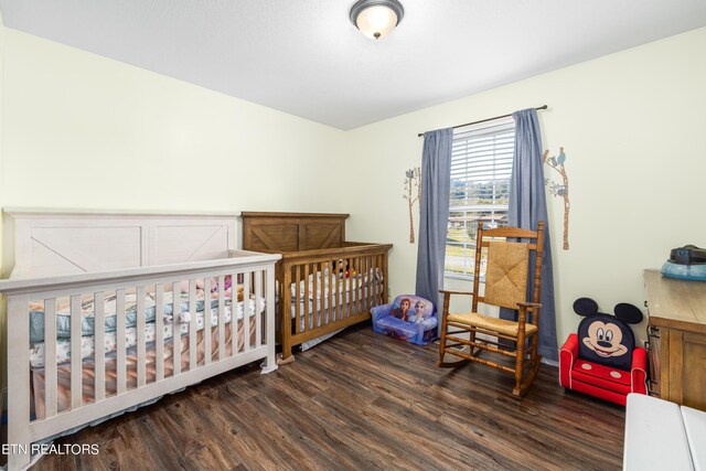 2670 Sharps Chapel Rd, Sharps Chapel, TN 37866 - bedroom with wood finished floors and a crib