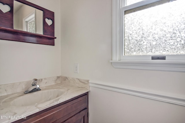 bathroom with vanity