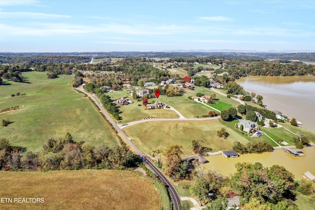 3909 Logans Landing Cir, Louisville, TN 37777 - drone / aerial view with a water view and view of golf course