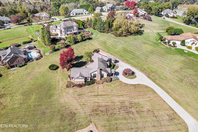 3909 Logans Landing Cir, Louisville, TN 37777 - birds eye view of property with a residential view and view of golf course