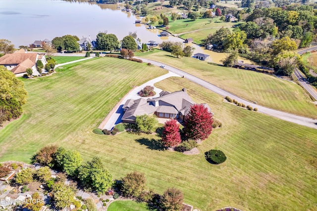 3909 Logans Landing Cir, Louisville, TN 37777 - birds eye view of property with a water view