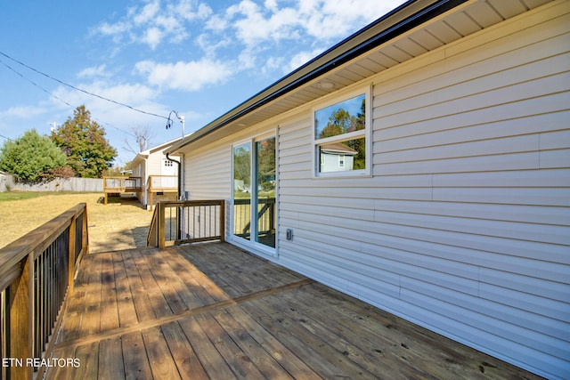 view of wooden terrace