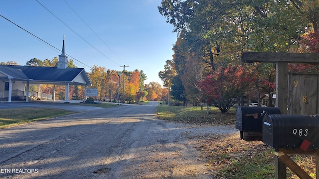 view of road