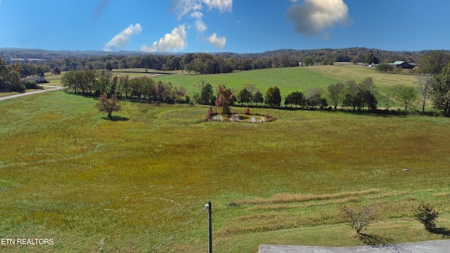 view of mountain feature featuring a rural view